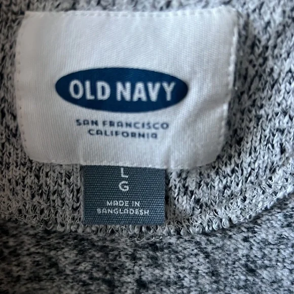 Old navy Heather grey button up cardigan. Thick sweatshirt material. Women’s Lg - Picture 2 of 4
